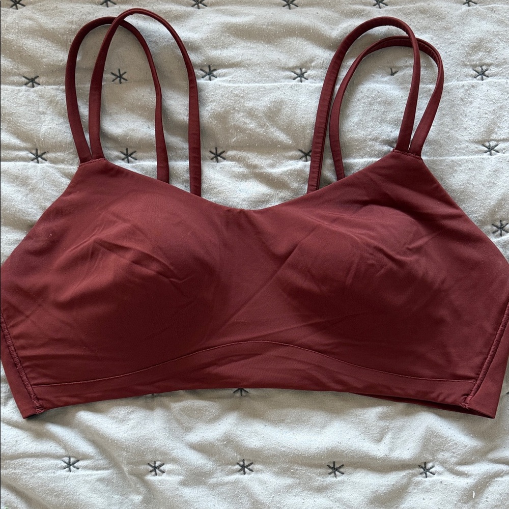 Lululemon Athletica Maroon Sports Bra